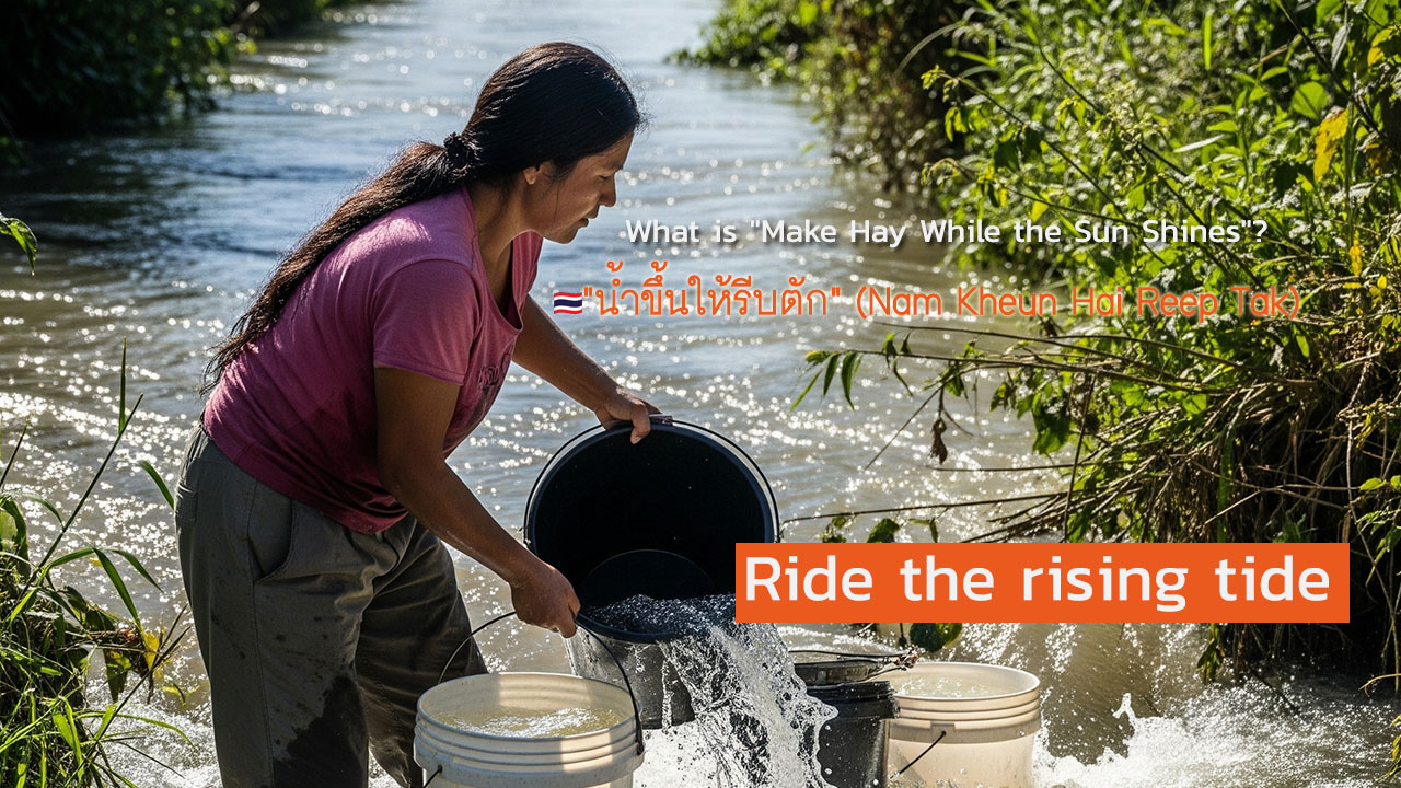 Make Hay While the Sun Shines - Ride the rising tide