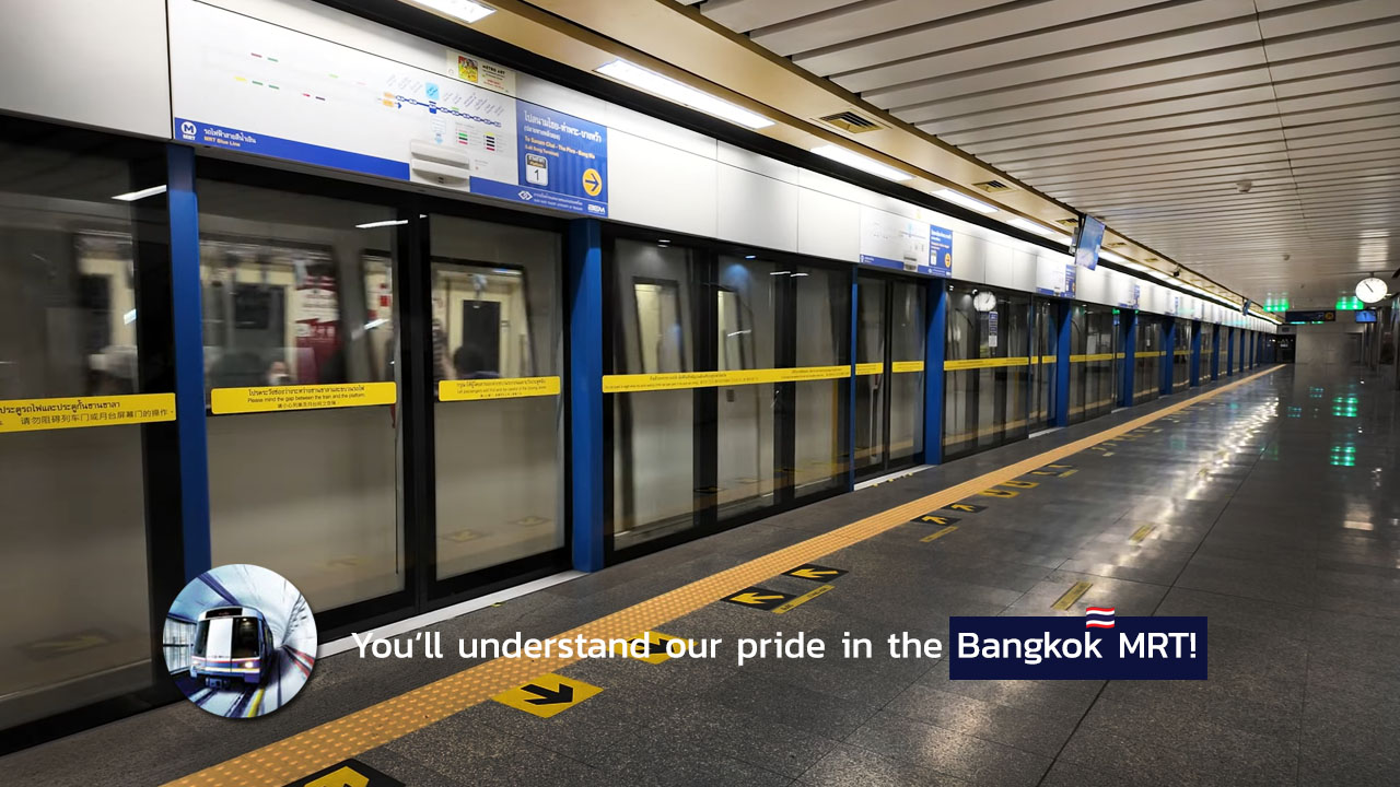 You’ll understand our pride in the Bangkok MRT Stations