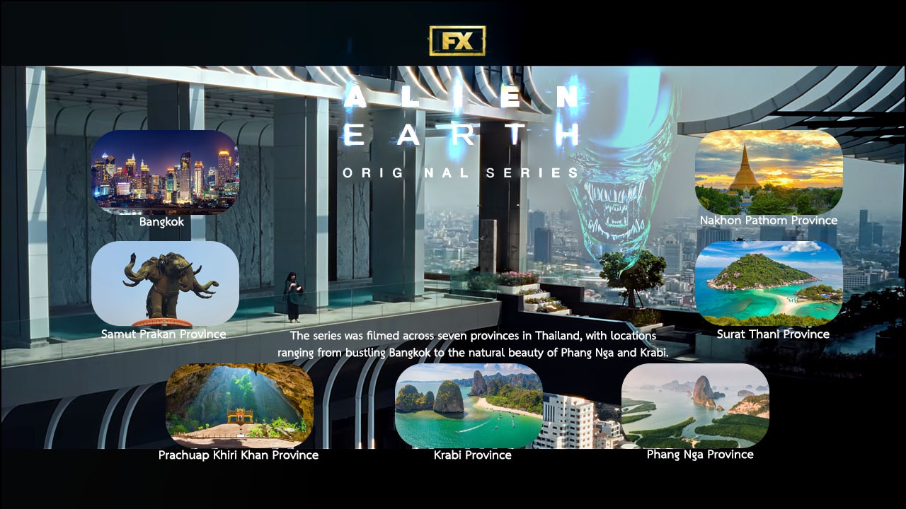 Alien Earth series Thailand - Filming Locations in 7 Provinces Across Thailand