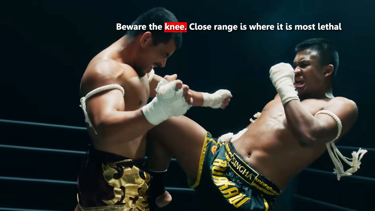 Beware the knee. Close range is where it is most lethal,Muay Thai Knee Strikes