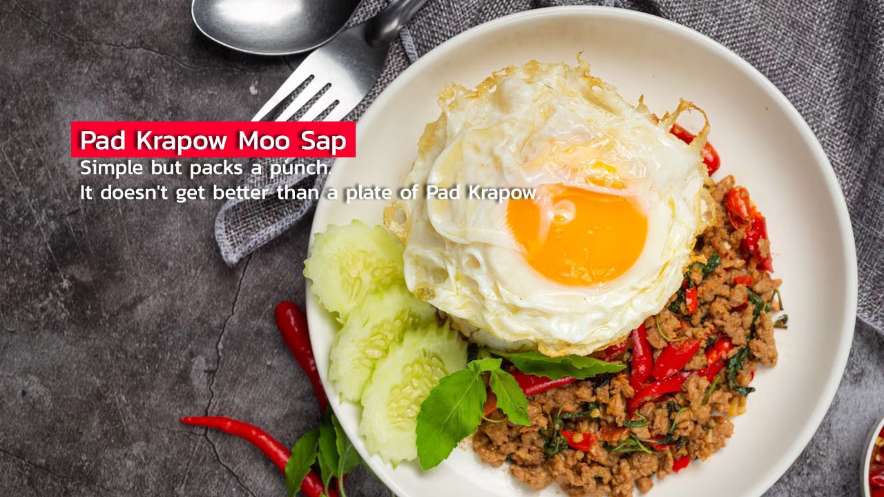 Simple but packs a punch. It doesn't get better than a plate of Pad Krapow.