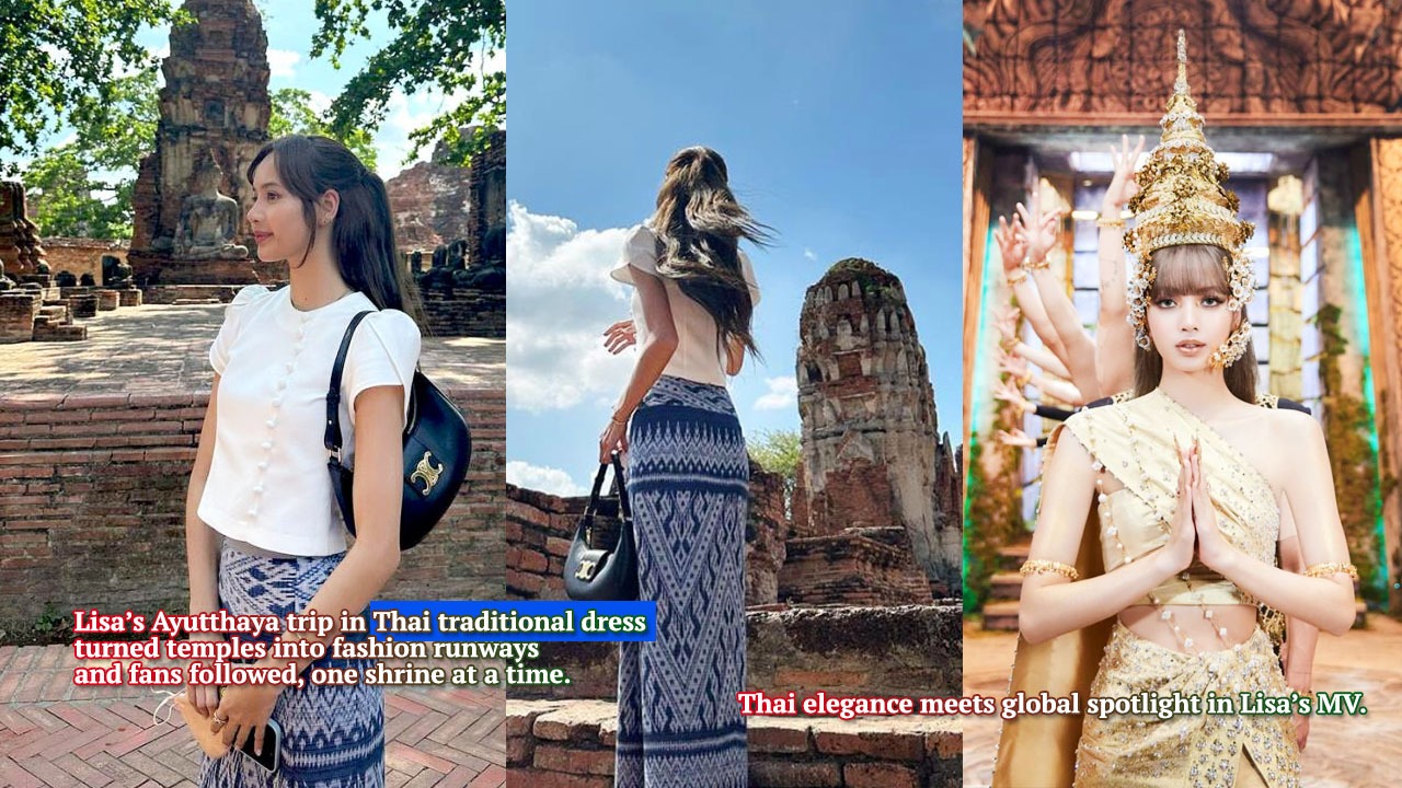 Lisa in Thai traditional dress—iconic and unforgettable