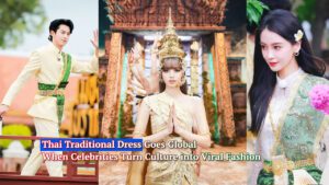 Thai traditional dress is no longer just ceremonial—it’s becoming a global fashion statement through celebrity influence.