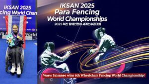 Waew Saisunee wins 6th Wheelchair Fencing World Championship!