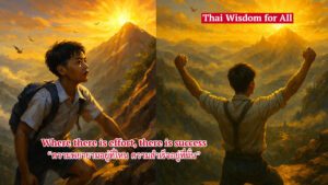 Where there is effort, there is success, ความพยายามอยู่ที่ไหน ความสำเร็จอยู่ที่นั่น
