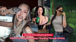 Janistar Promphadungcheep Thai Actress,SELF-PORTRAIT viral dress,Janistar pink dress viral