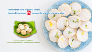 Kanom Krok Street Food,Best pancakes in the world 2024,TasteAtlas Thai dessert ranking,Thai coconut pancake