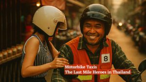 Motorbike Taxis Thailand, Thai motorcycle taxi,Bangkok motorbike taxi,last-mile transport Thailand
