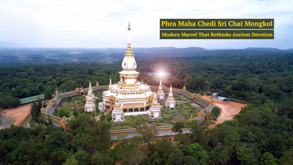 Roi Et golden chedi - Phra Maha Chedi Sri Chai Mongkhon,temples in Northeastern Thailand,hidden gems Thailand temples