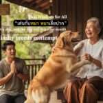 เล่นกับหมา หมาเลียปาก,Thai Wisdom, Play with a dog and the dog will lick your mouth