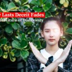 Honesty lasts, deceit fades, The longevity of honesty, Honesty lasts, dishonesty never does