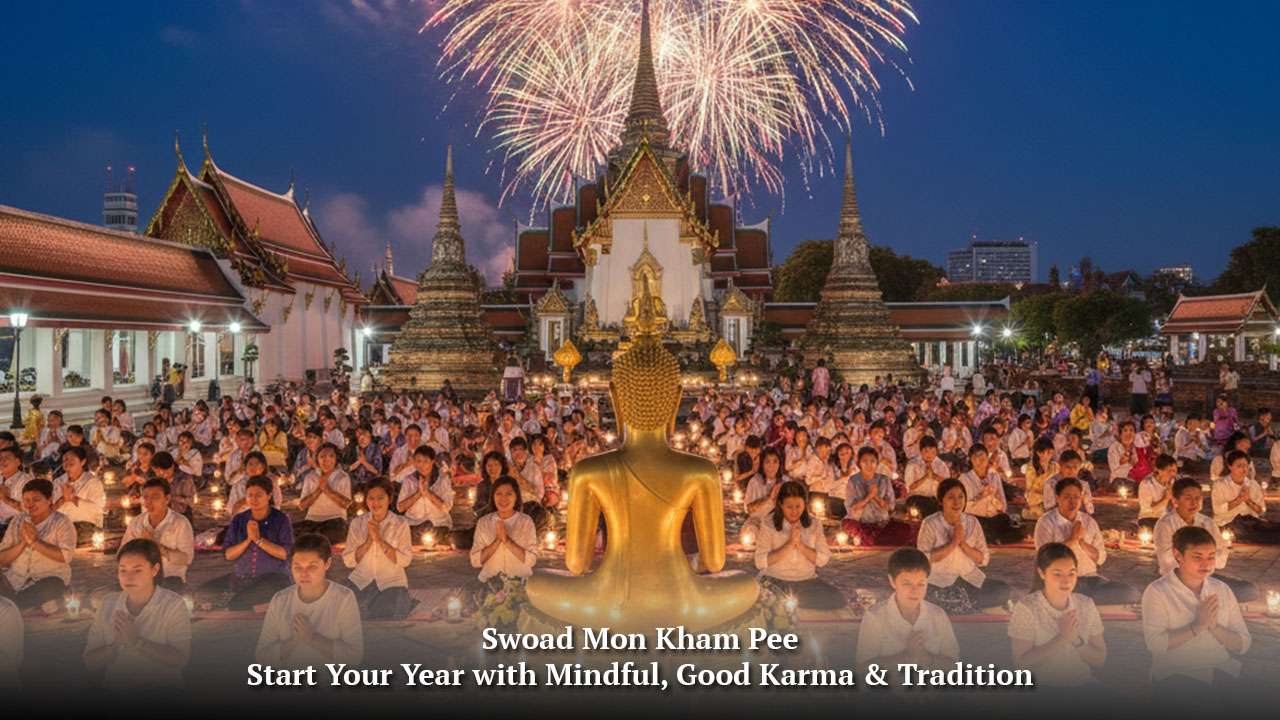 Bangkok New Year Countdown spots,Swoad Mon Kham Pee Start Your Year with Mindful, Good Karma & Tradition