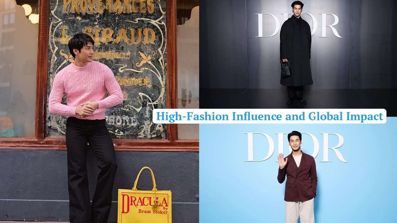 Apo Nattawin Dior House Ambassador, Apo Nattawin Paris Fashion Week, Apo Nattawin Fashion Style