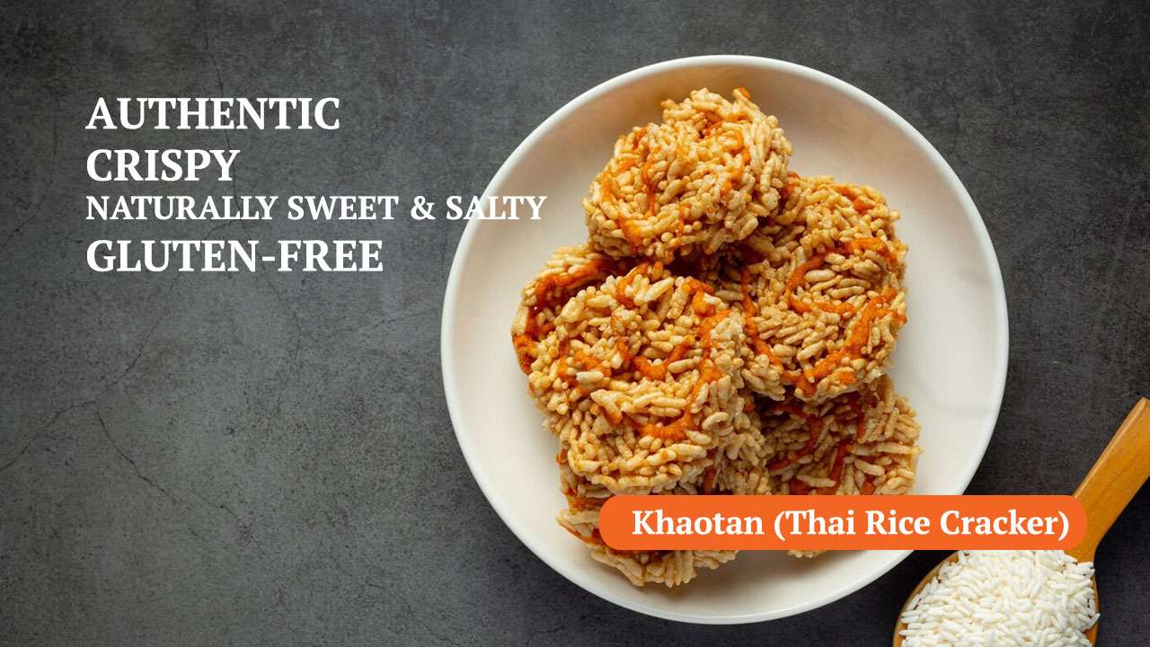 Thai Rice Cracker, Khaotan Thai Watermelon Crispy Rice Cracker