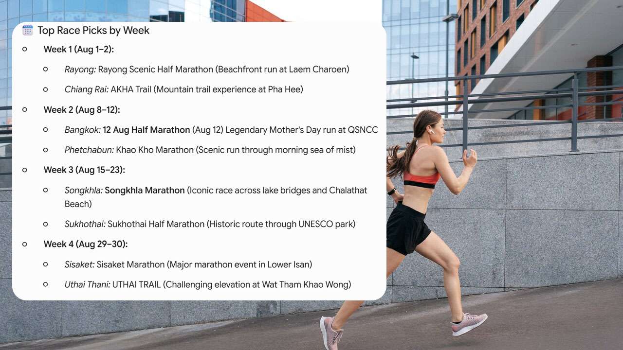Looking for Running events in Thailand August 2026