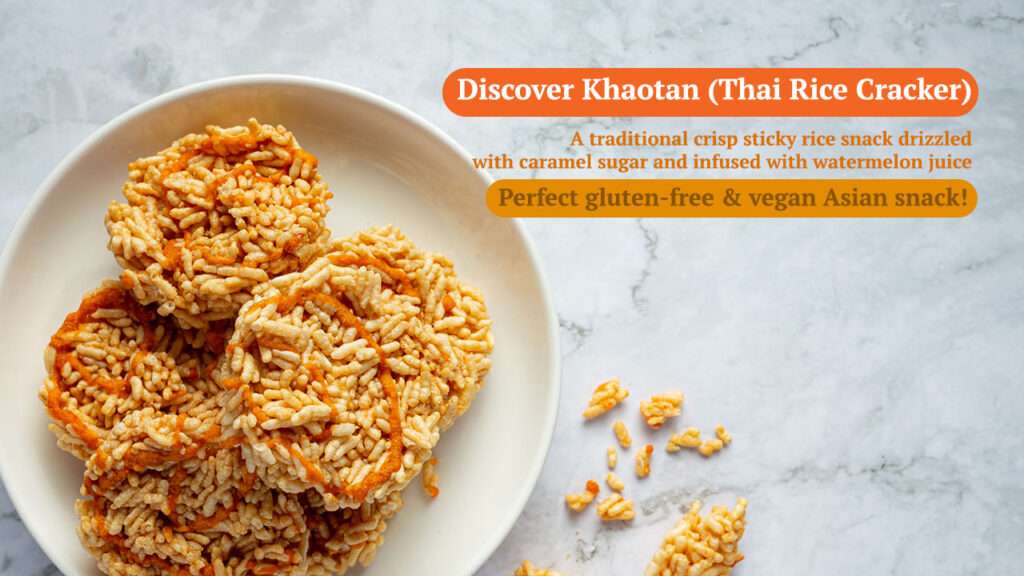 Thai Rice Cracker, Khaotan Thai Watermelon Crispy Rice Cracker